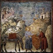 GIOTTO di Bondone St Francis Giving his Mantle to a Poor Man china oil painting reproduction